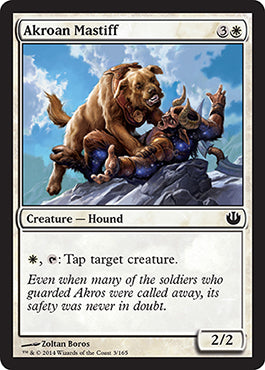 Akroan Mastiff (Journey into Nyx) Medium Play Foil