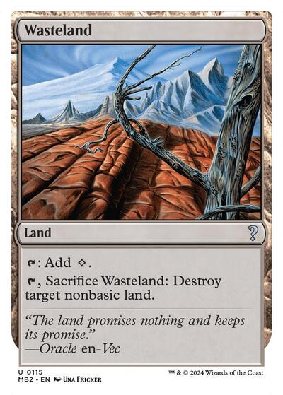 Wasteland (White Border) (Mystery Booster 2) Light Play