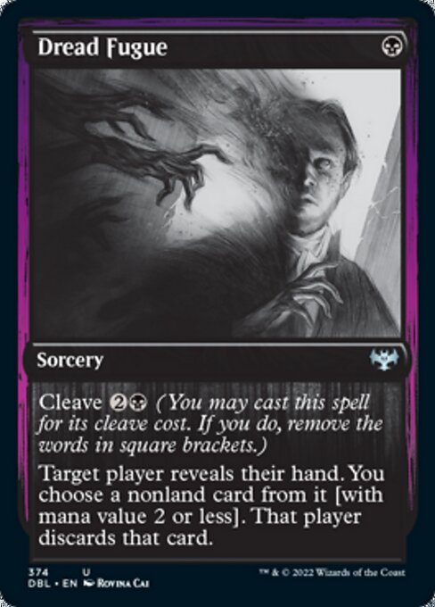 Dread Fugue (Innistrad: Double Feature) Light Play