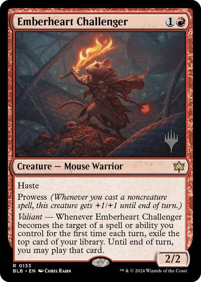 Emberheart Challenger (Promo Pack: Bloomburrow) Near Mint Foil
