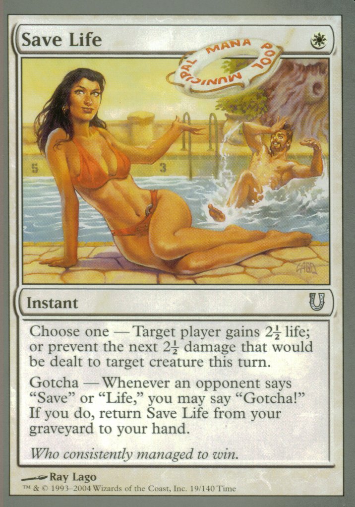 Save Life (Unhinged) Near Mint Foil