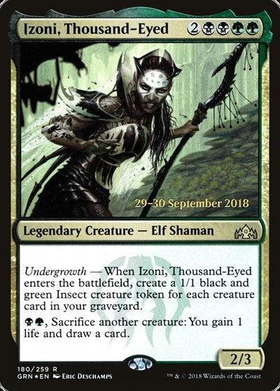 Izoni, Thousand-Eyed (Promos: Prerelease Cards) Light Play Foil
