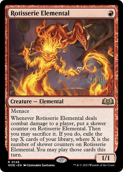 Rotisserie Elemental (Promo Pack: Wilds of Eldraine) Near Mint Foil