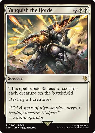 Vanquish the Horde (Surge Foil) (Commander: FINAL FANTASY) Near Mint Foil