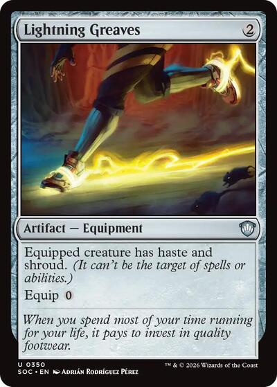 Lightning Greaves (Commander: Secrets of Strixhaven) Near Mint