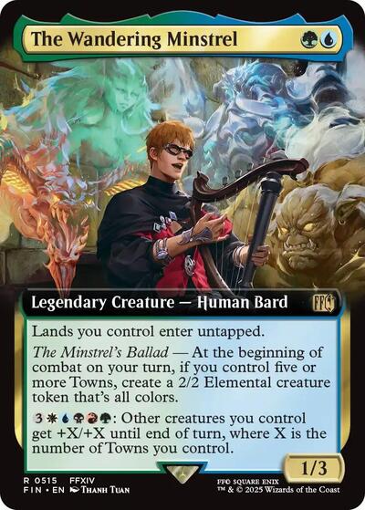 The Wandering Minstrel (Extended Art) (Universes Beyond: FINAL FANTASY) Near Mint Foil