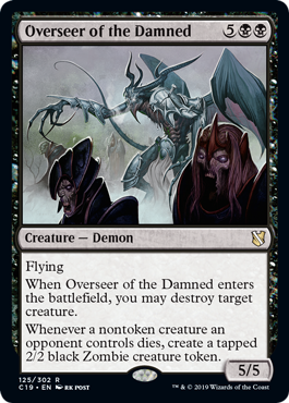 Overseer of the Damned (Commander 2019) Light Play