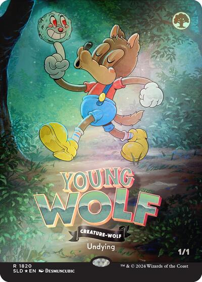 Young Wolf (Rainbow Foil) (Secret Lair) Near Mint Foil