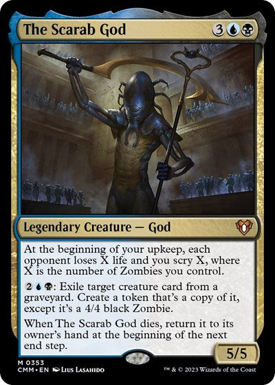 The Scarab God (Commander Masters) Near Mint Foil