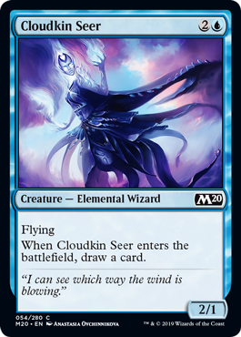 Cloudkin Seer (Magic 2020 Core Set) Medium Play Foil