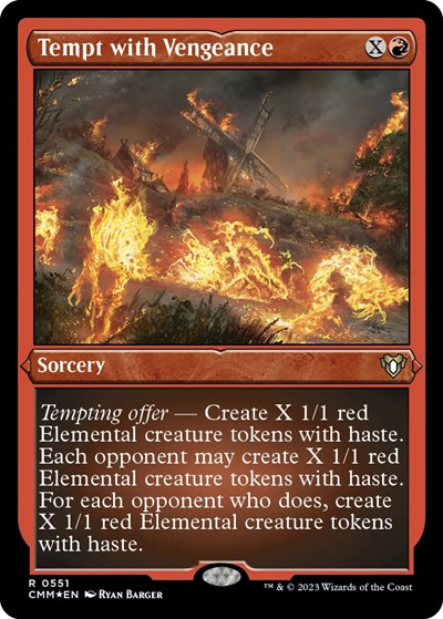 Tempt with Vengeance (Foil Etched) (Commander Masters) Near Mint Foil