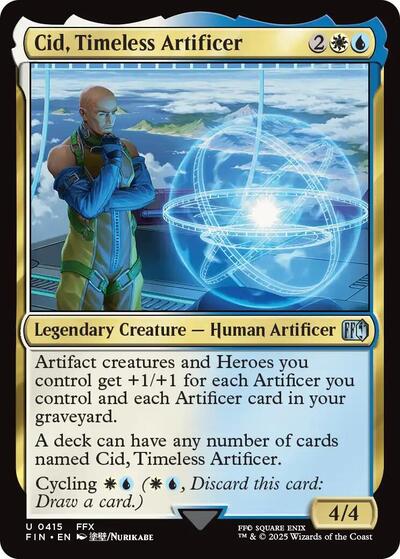 Cid, Timeless Artificer (0415) (Universes Beyond: FINAL FANTASY) Near Mint Foil