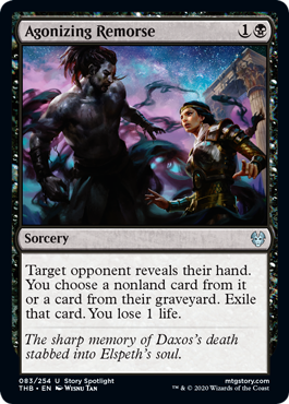 Agonizing Remorse (Theros Beyond Death) Medium Play Foil