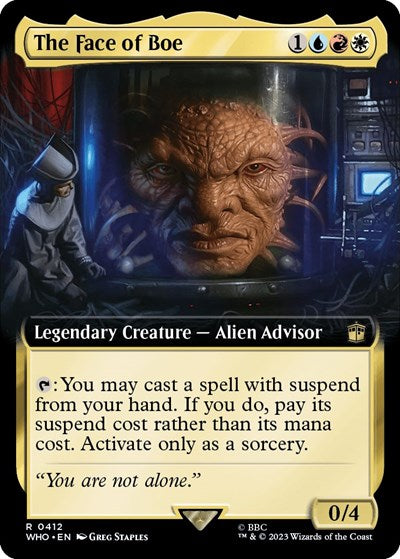 The Face of Boe (Extended Art) (Universes Beyond: Doctor Who) Near Mint Foil