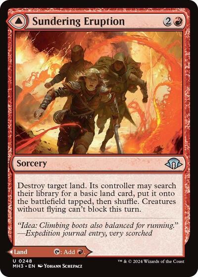 Sundering Eruption (Modern Horizons 3) Medium Play Foil