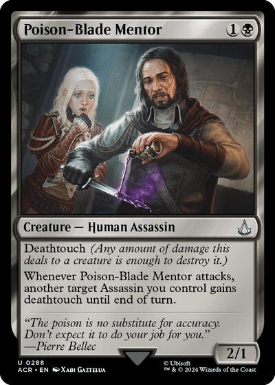 Poison-Blade Mentor (Universes Beyond: Assassin's Creed) Light Play