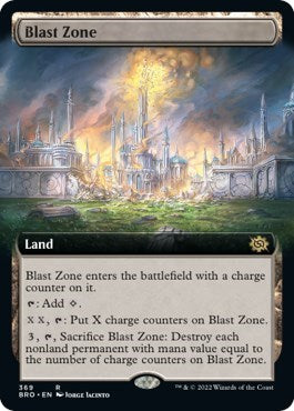 Blast Zone (Extended Art) (The Brothers' War) Light Play