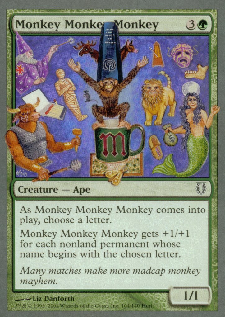 Monkey Monkey Monkey (Unhinged) Medium Play