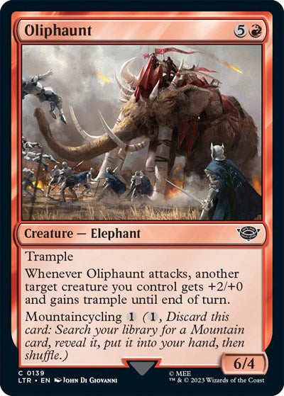 Oliphaunt (Universes Beyond: The Lord of the Rings: Tales of Middle-earth) Medium Play Foil