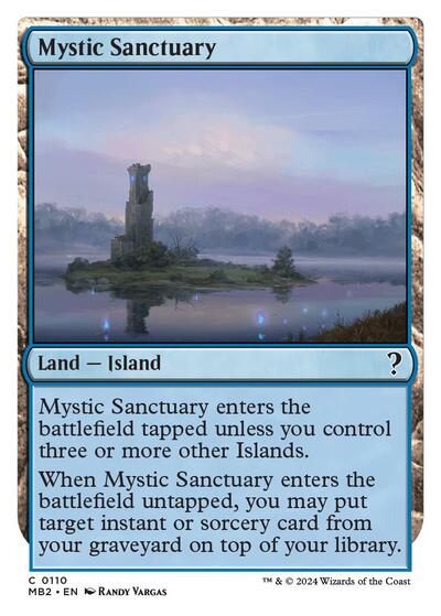 Mystic Sanctuary (White Border) (Mystery Booster 2) Near Mint