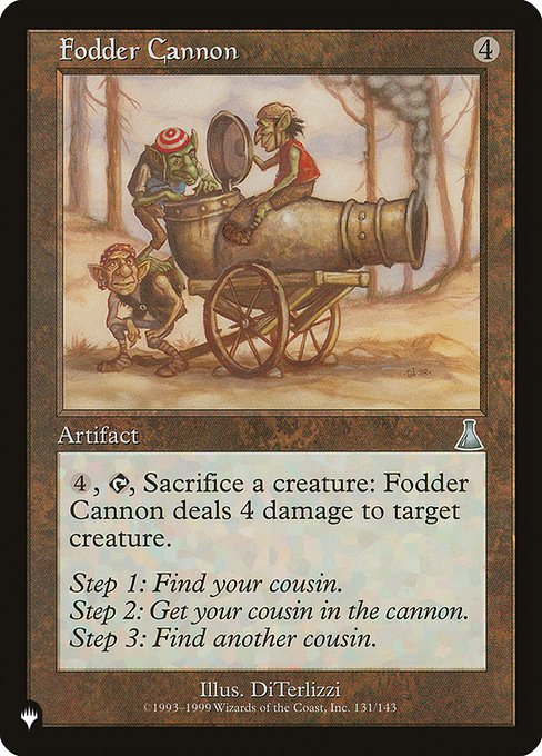 Fodder Cannon (The List) Light Play