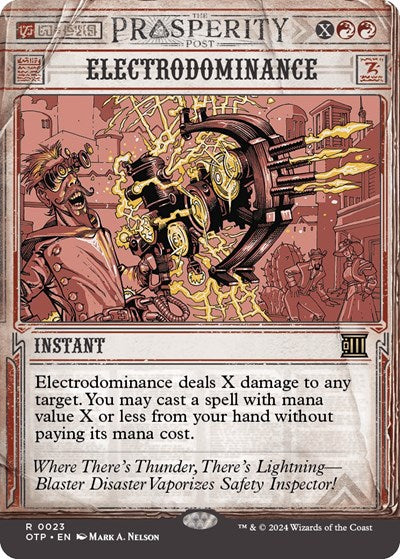 Electrodominance (Outlaws of Thunder Junction: Breaking News) Near Mint Foil