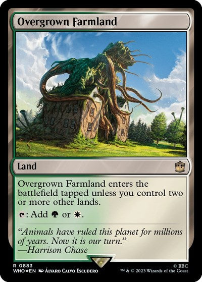 Overgrown Farmland (Surge Foil) (Universes Beyond: Doctor Who) Near Mint Foil