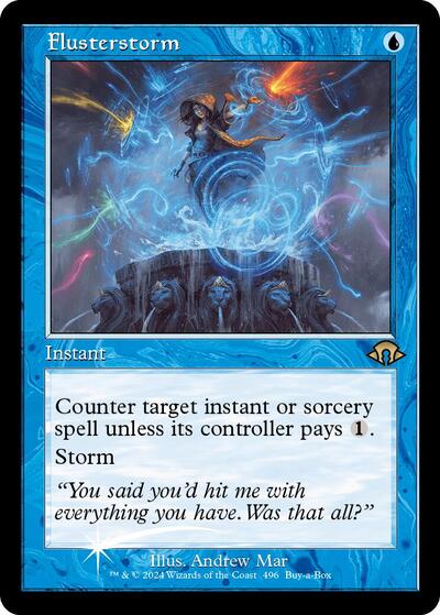Flusterstorm (Retro Frame) (Promos: Buy-A-Box) Medium Play Foil