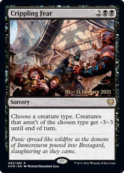 Crippling Fear (Promos: Prerelease Cards) Light Play Foil