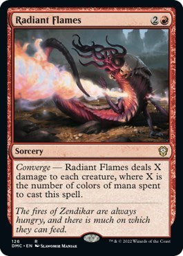Radiant Flames (Commander: Dominaria United) Light Play