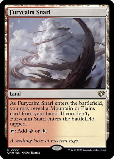 Furycalm Snarl (Commander Masters) Light Play