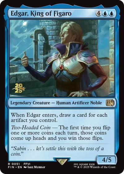 Edgar, King of Figaro (Promos: Prerelease Cards) Light Play Foil