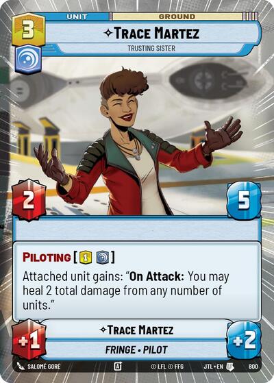 Trace Martez Trusting Sister (Hyperspace Foil) (Jump to Lightspeed) Near Mint Foil