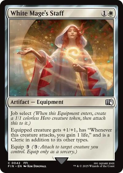 White Mage's Staff (Universes Beyond: FINAL FANTASY) Light Play Foil