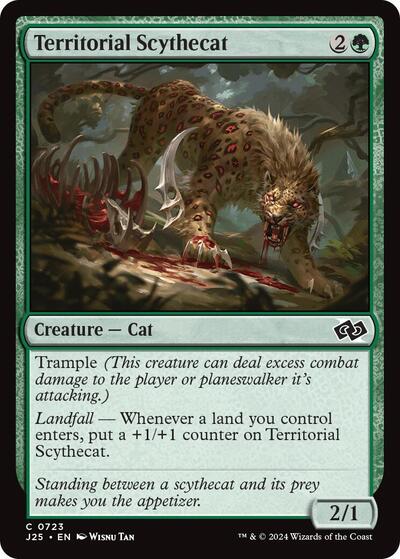 Territorial Scythecat (Foundations Jumpstart) Light Play