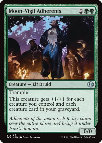 Moon-Vigil Adherents (Lorwyn Eclipsed) Near Mint Foil