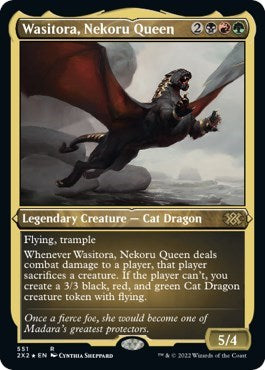 Wasitora, Nekoru Queen (Foil Etched) (Double Masters 2022) Near Mint Foil