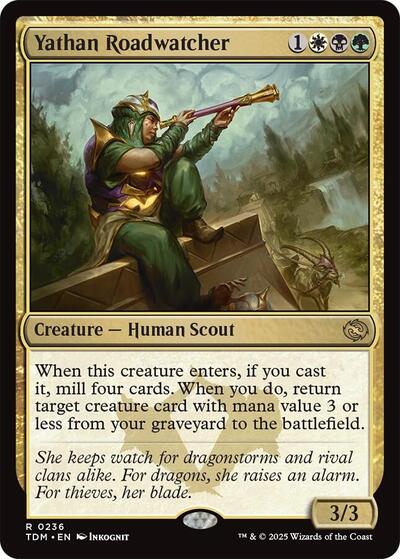 Yathan Roadwatcher (Tarkir: Dragonstorm) Light Play Foil