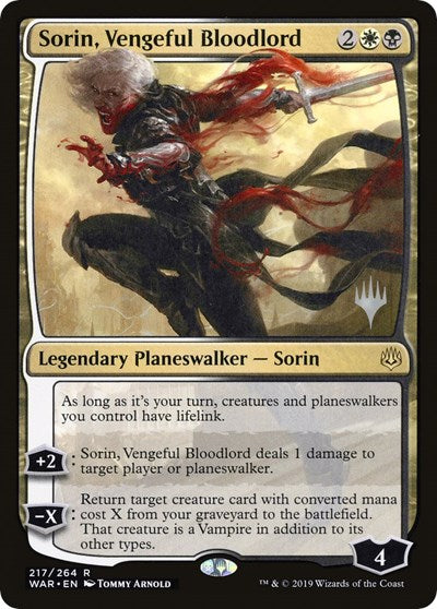 Sorin, Vengeful Bloodlord (Promo Pack: Throne of Eldraine) Near Mint Foil