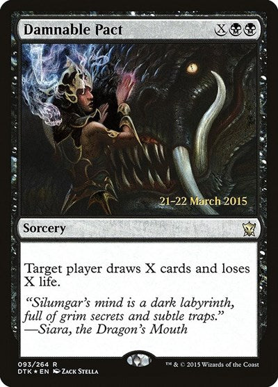 Damnable Pact (Promos: Prerelease Cards) Medium Play Foil