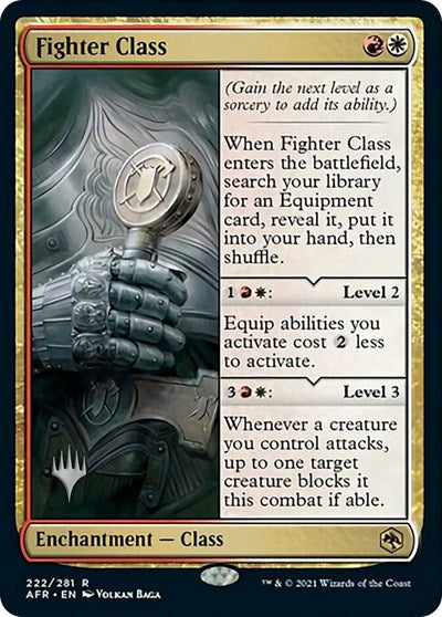 Fighter Class (Promo Pack: Adventures in the Forgotten Realms) Light Play