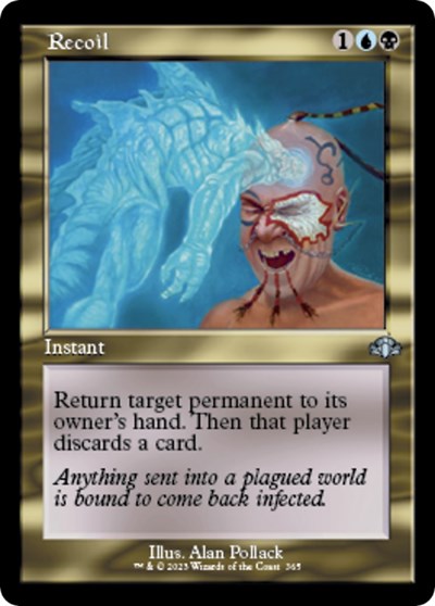 Recoil (Retro Frame) (Dominaria Remastered) Light Play