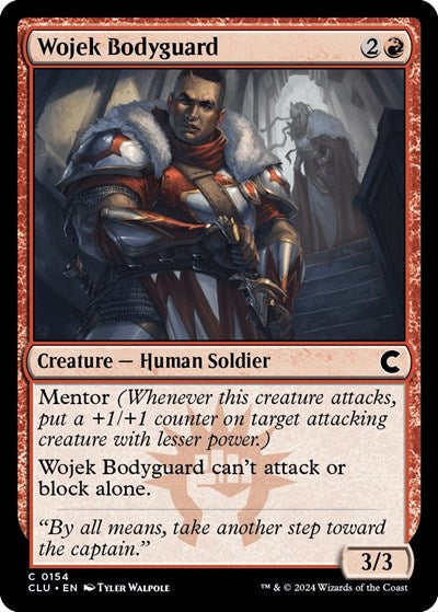 Wojek Bodyguard (Ravnica: Clue Edition) Light Play