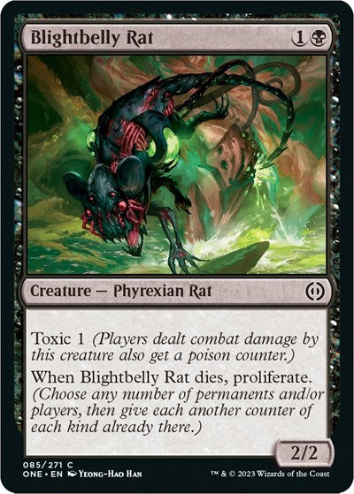Blightbelly Rat (Phyrexia: All Will Be One) Near Mint Foil
