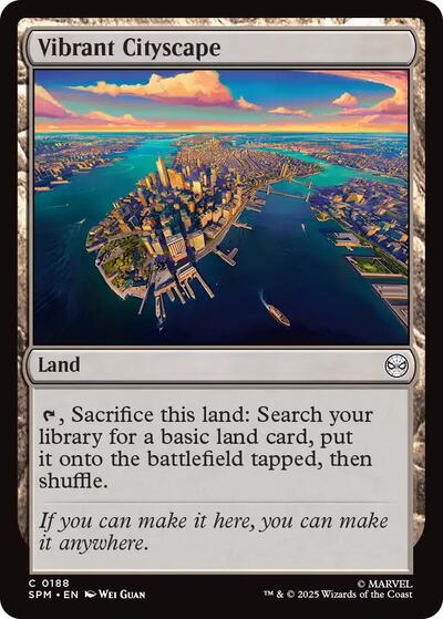 Vibrant Cityscape (Marvel's Spider-Man) Medium Play Foil