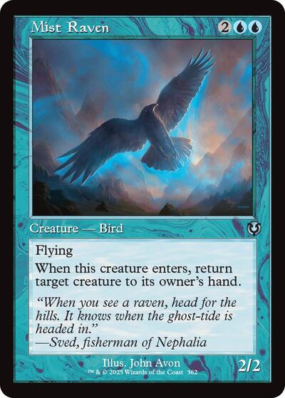 Mist Raven (Retro Frame) (Innistrad Remastered) Light Play