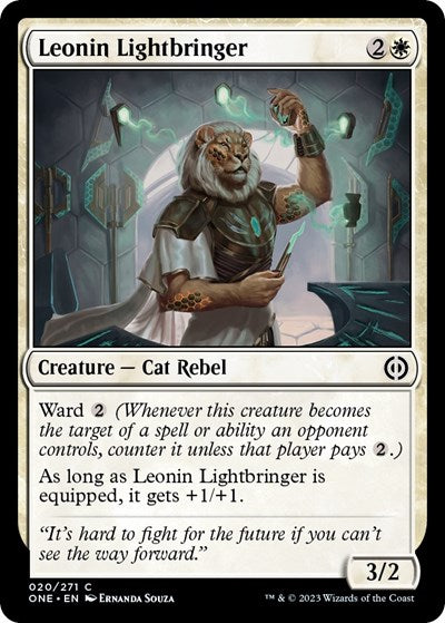 Leonin Lightbringer (Phyrexia: All Will Be One) Near Mint Foil