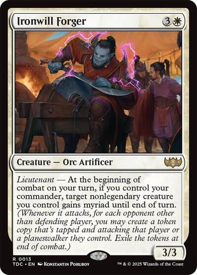 Ironwill Forger (Commander: Tarkir: Dragonstorm) Near Mint