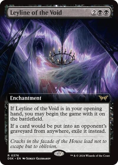 Leyline of the Void (Extended Art) (Duskmourn: House of Horror) Near Mint Foil