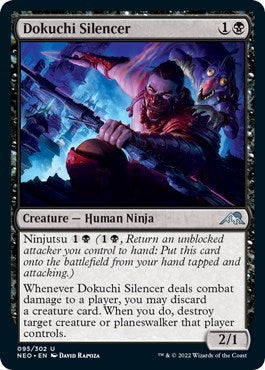 Dokuchi Silencer (Kamigawa: Neon Dynasty) Medium Play